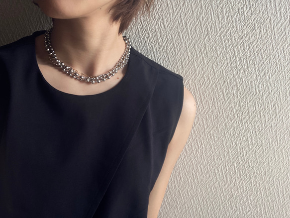 ーKarabiner ボールチェーンネックレスー　ボールチェーン　ボールチェーンネックレス　サージカルステンレス 19枚目の画像