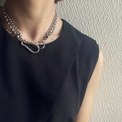 ーKarabiner ボールチェーンネックレスー　ボールチェーン　ボールチェーンネックレス　サージカルステンレス 11枚目の画像