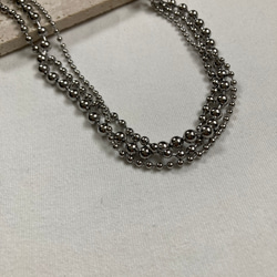 ーKarabiner ボールチェーンネックレスー　ボールチェーン　ボールチェーンネックレス　サージカルステンレス 5枚目の画像