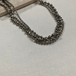 ーKarabiner ボールチェーンネックレスー　ボールチェーン　ボールチェーンネックレス　サージカルステンレス 6枚目の画像