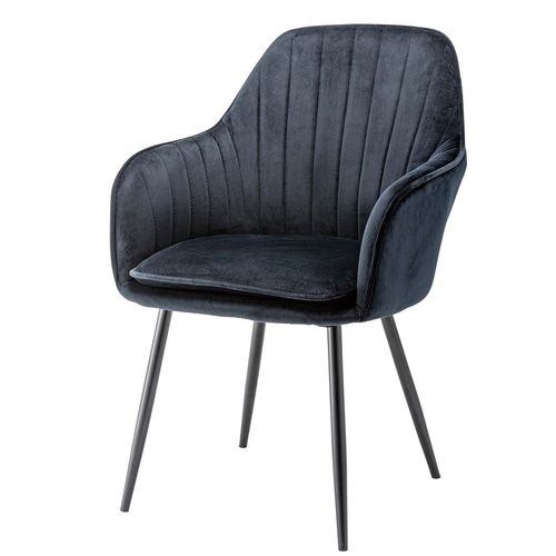 チェア ベロア調 2点セット チェア チェアー ダイニングチェア リビングチェア