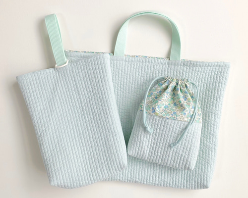 送料無料》ヌビ 入園入学準備セット レッスンバッグ シューズ入れ