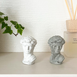 インテリア雑貨 セメントオブジェ ライオン グレー ホワイト 置物