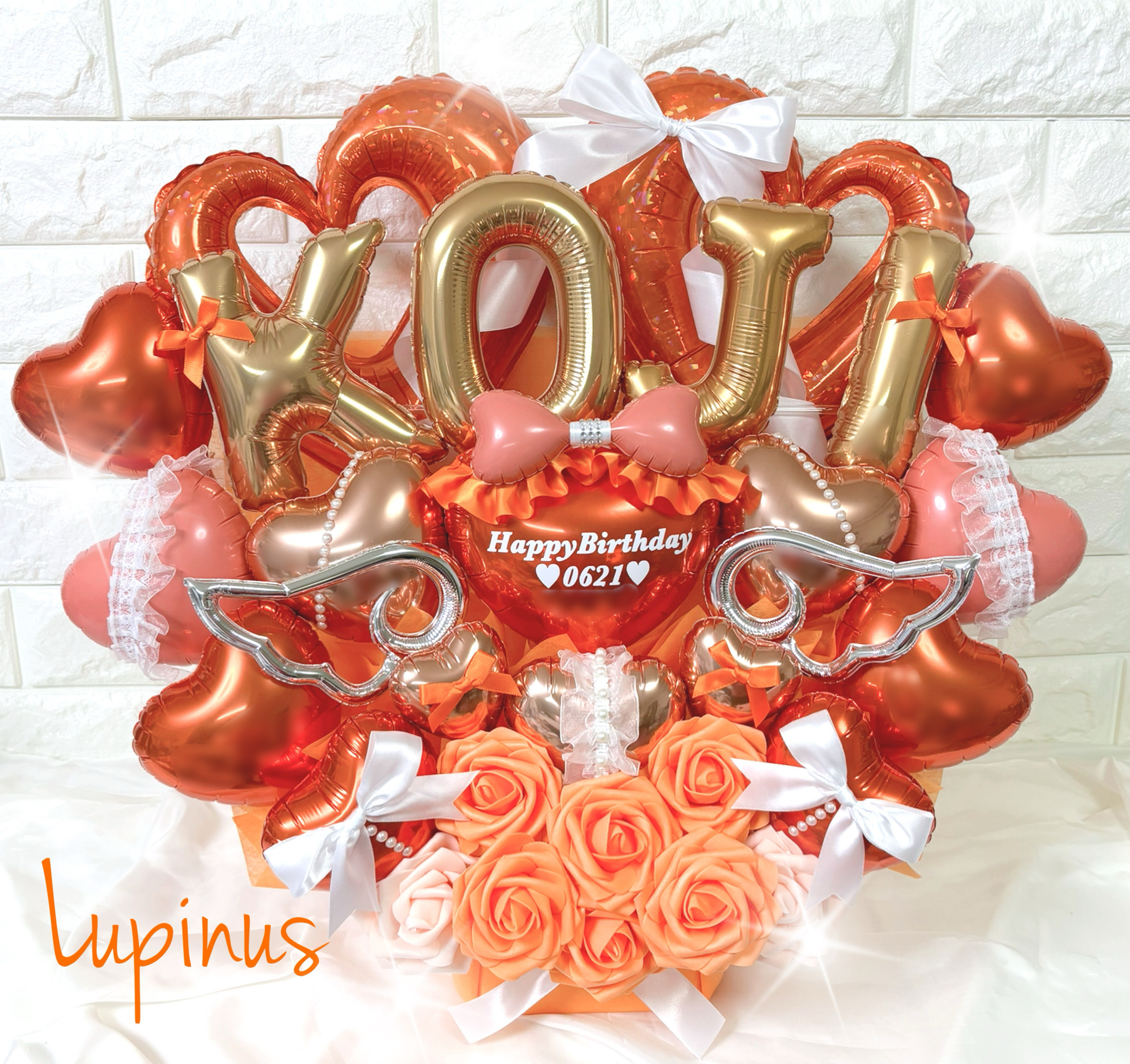 【推し活】バルーンアレンジ 4文字 推し活 生誕祭 誕生祭 卒業式 成人式