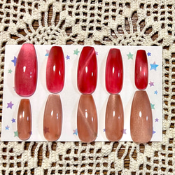 うる艶ハートマグネイルチップ♡ ネイルチップ（つけ爪） apopul nail