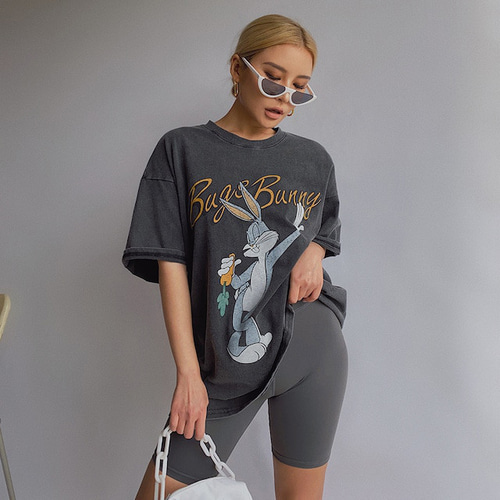 バッグスバニー 半袖Tシャツ バックスバニー Tシャツ オーバーサイズ カットソー 夏 半袖 T