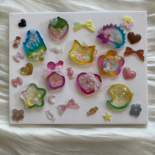 名入れ無料【オーダー】レジンキーホルダー キーホルダー candy 通販