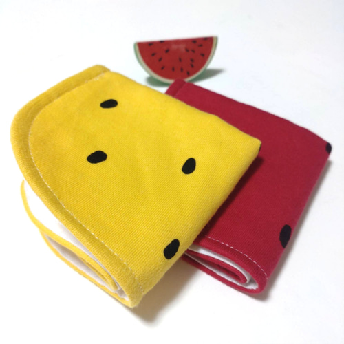 スイカのハンケチーフ2枚セット
