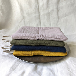 【鍋つかみ・ポットマット／梔子くちなし】　おうち時間・おうちカフェ　 6枚目の画像