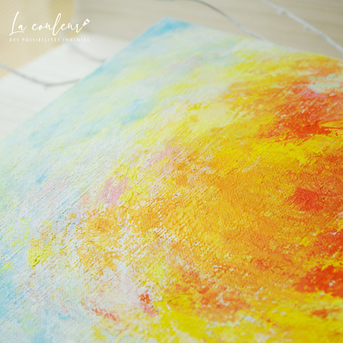 抽象画 自然風景 アクリル絵画　空気感　太陽　花　大地 069dfad310bcbfddf76e0345949605