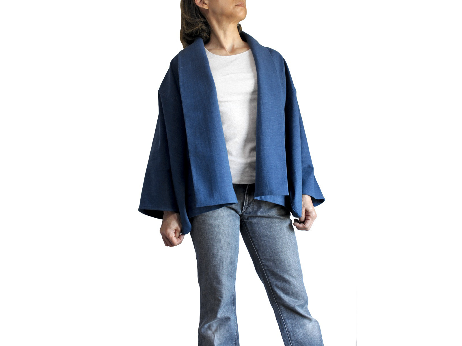 ジョムトン手織り綿の羽織りジャケット（JFS-181-03）