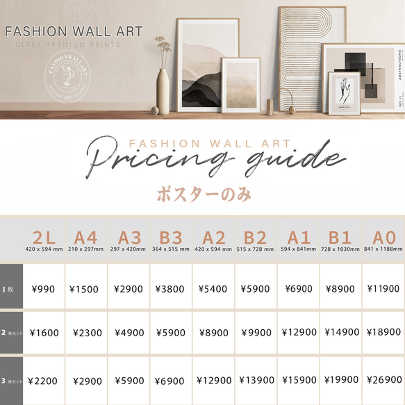 アートポスター モダン抽象画 マティスインスパイア ブルートーン 海外アート 5431 7枚目の画像