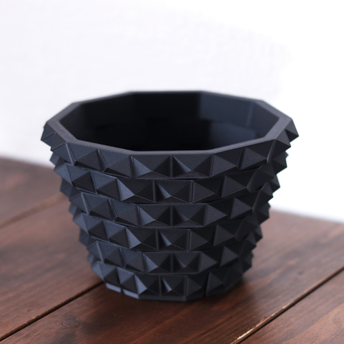 塊根植物 鉢 植木鉢 Adv-025-2(120×78) おしゃれ スタッズ 鋲 プラ鉢