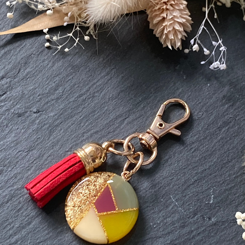 タッセルキーホルダー⭐️⭐️ハンドメイド タッセル キーチェーン デニムリメイク - TOMOKA GALLERY | minne