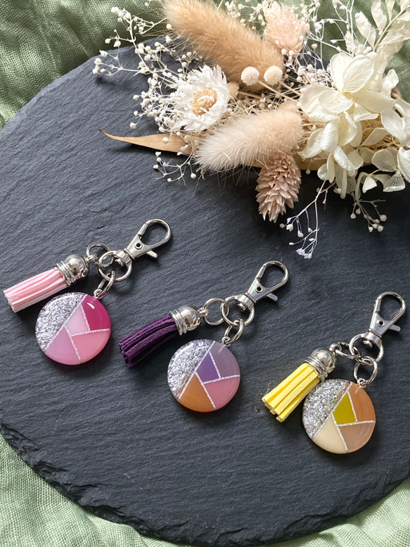 レジン ハンドメイド 幾何学模様 カラフル 多色 ゴールド シルバー