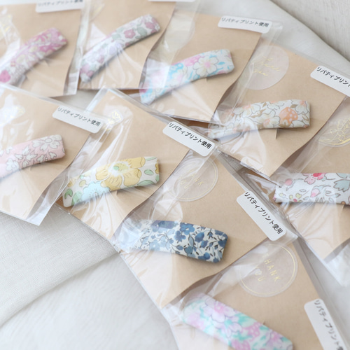 リバティプリント使用パッチンピン/長方形5cmサイズ/1個 ヘアピン