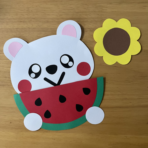 スイカバッグ製作キット壁面飾り夏保育高齢者クラフト スイカ バッグ