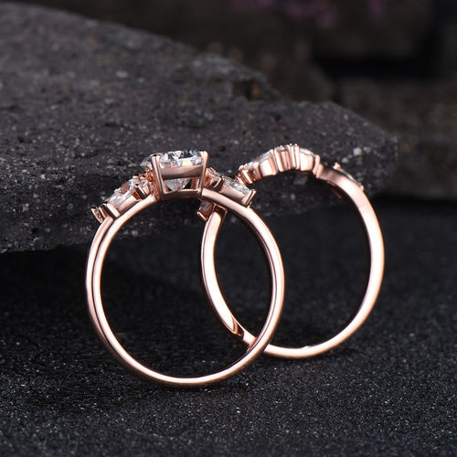 最高級モアッサナイト リングセット