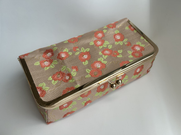 和柄小物入れ（がま口） 3枚目の画像