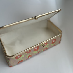 和柄小物入れ（がま口） 4枚目の画像