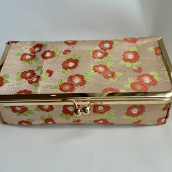 和柄小物入れ（がま口） 1枚目の画像