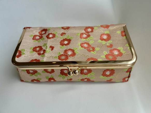 和柄小物入れ（がま口） 1枚目の画像