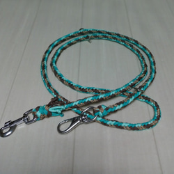 パラコードカフェリード 大型犬用 ヘリンボーン編み（全長150cm）お