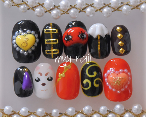 Mオーダーネイルチップ キャラクター付き M様専用オーダーネイルチップ キャラクター付き