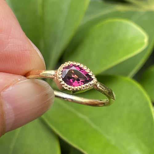 ピンクトルマリン ペアシェイプカット 0.6ct シルバーSV925
