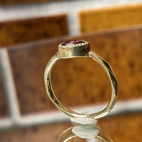 ピンクトルマリン ペアシェイプカット 0.6ct シルバーSV925