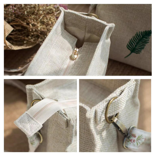 ショルダーバッグ 花柄 刺繍 ゴールドチェーン 黒 ミニ