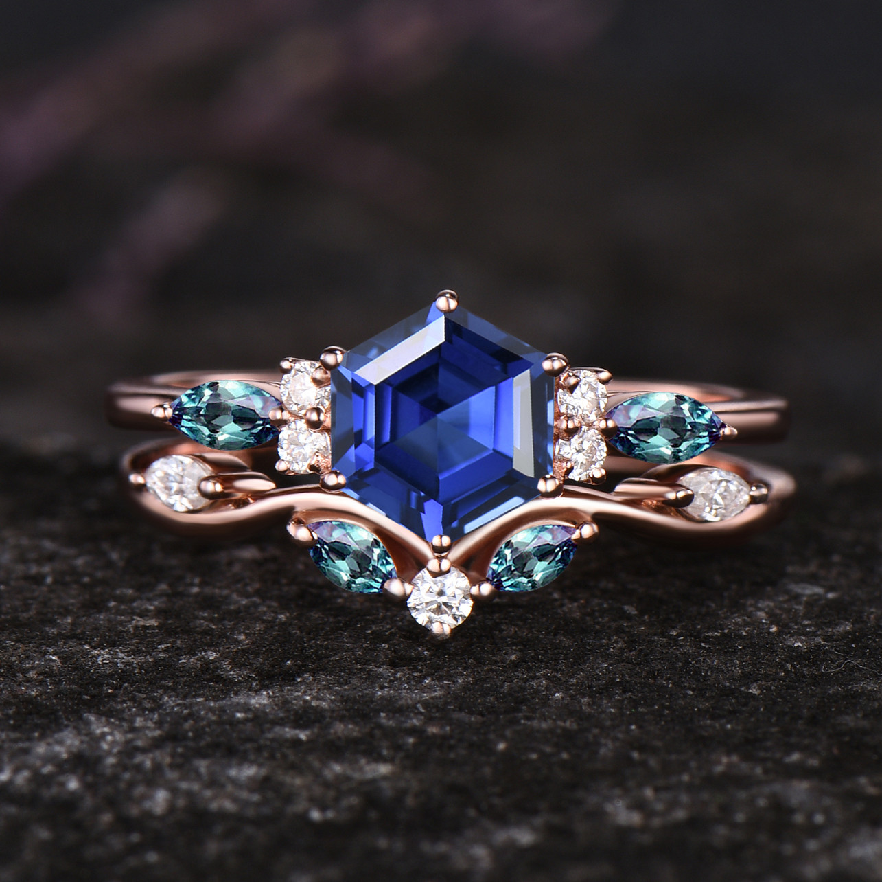 14k サファイア　指輪 14k サファイア　指輪