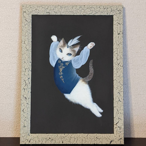 原画バレエイラスト『青い鳥な猫〜眠りの森の美女〜』 イラスト 桂