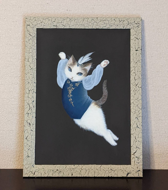 原画バレエイラスト『青い鳥な猫〜眠りの森の美女〜』 イラスト 桂