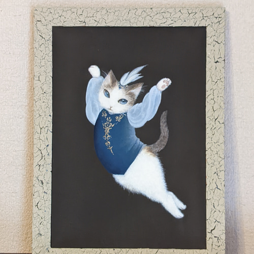 原画バレエイラスト『青い鳥な猫〜眠りの森の美女〜』 イラスト 桂