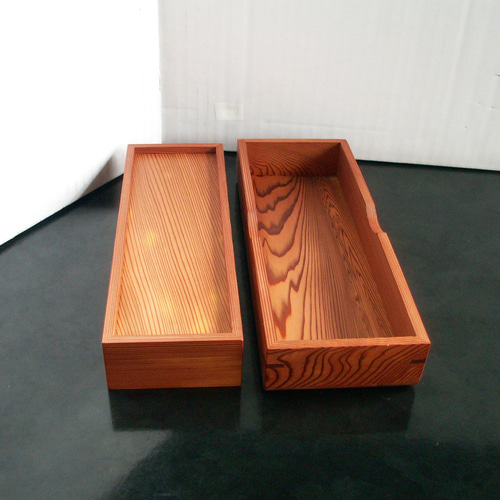 ○Newサイズ変更 屋久杉 無垢 木製 筆箱 ペンケース 小物入れ K287