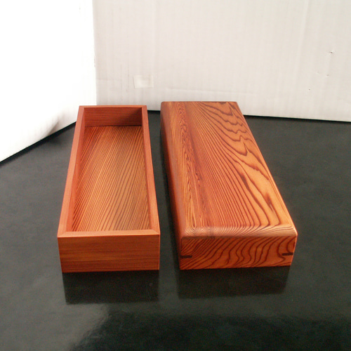 ○Newサイズ変更 屋久杉 無垢 木製 筆箱 ペンケース 小物入れ K287