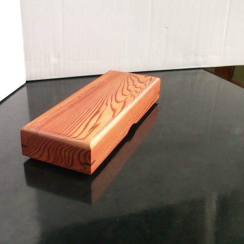 ○Newサイズ変更 屋久杉 無垢 木製 筆箱 ペンケース 小物入れ K287