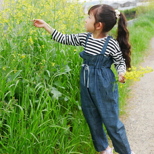 試着のみ未使用PLEATS PLEASE希少コットンデニム サロペット サイズ2 試着のみ未使用PLEATS PLEASE希少コットンデニム サロペット