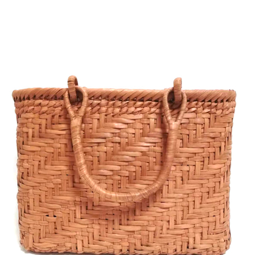 山葡萄バッグ円形二本飛び編み かごバッグ 山葡萄バッグ魅力 通販  