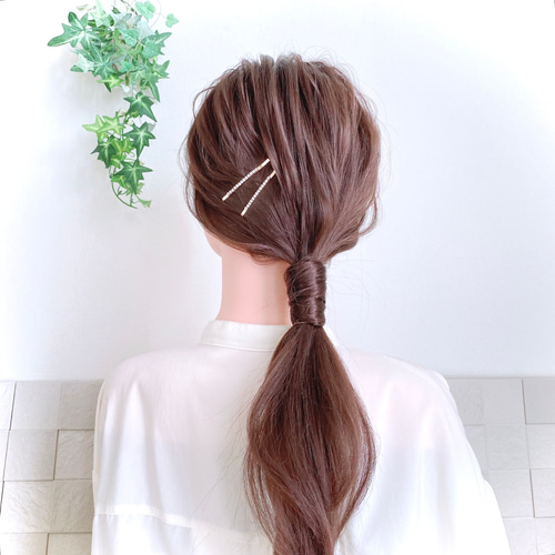 極美品ゴールド ヘアピン 2個セット 楽天市場】シンプル 波型 ゴールド ヘアピン 30本 SET アメピン