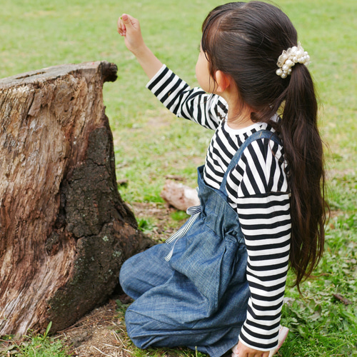 ボーダー柄ロンT 長袖カットソー 80～130cm 子供服 Baby&Kids minty