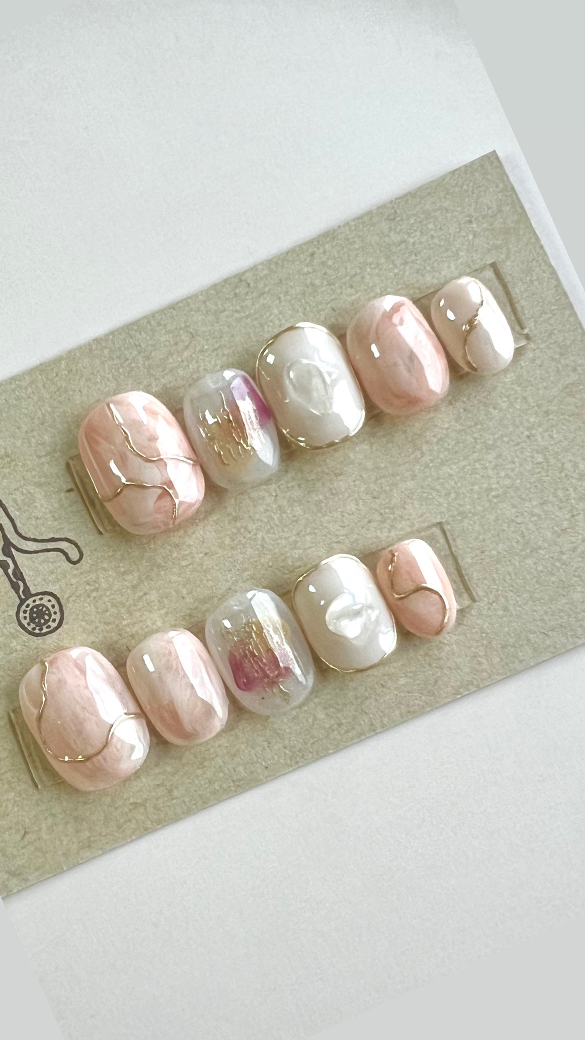 ピンクニュアンス ネイルチップ ネイルチップ ピンクニュアンス