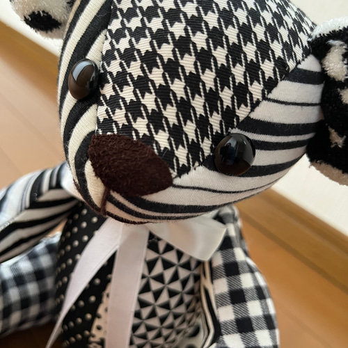 再販)モノトーンなテディベア ぬいぐるみ Jon&Mi-ko 通販 再販)モノトーンなテディベア ぬいぐるみ Jon&Mi-ko 通販