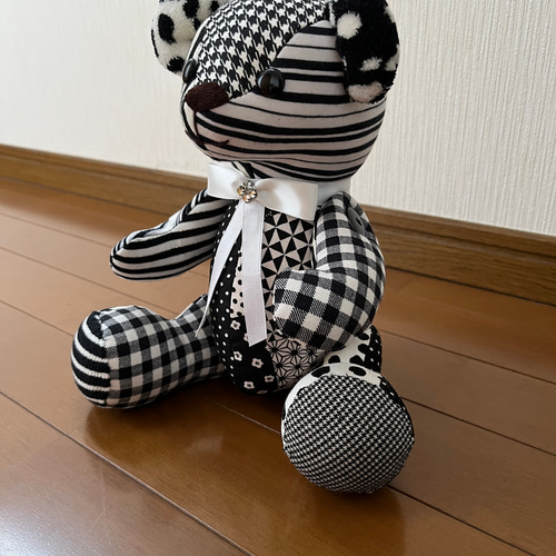 再販)モノトーンなテディベア ぬいぐるみ Jon&Mi-ko 通販 再販)モノトーンなテディベア ぬいぐるみ Jon&Mi-ko 通販