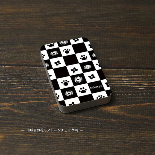 モバイルバッテリー5000mAh（蓄電用コード付き）【肉球＆お花