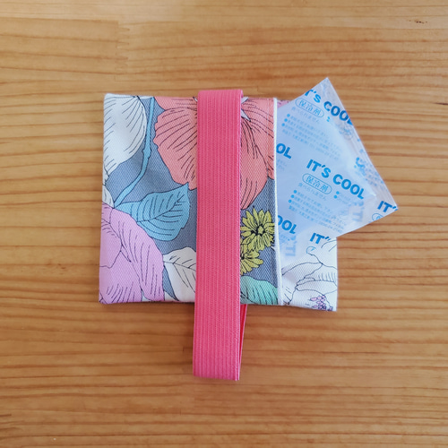 お弁当に！保冷剤ケース付き お弁当箱ゴムバンド ランチベルト