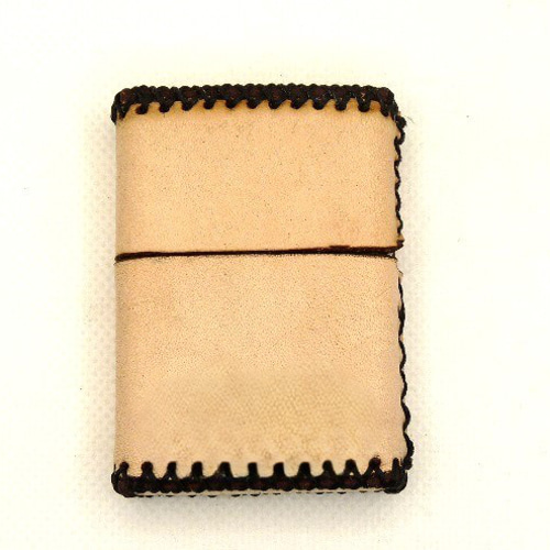 ハンドメイドカバー 本革 zippo用 レザーカバー ケース 革巻き ハンドメイド 文字