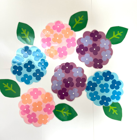 6月壁面飾り 梅雨壁面飾り あじさい ラミネート 保育 高齢者施設