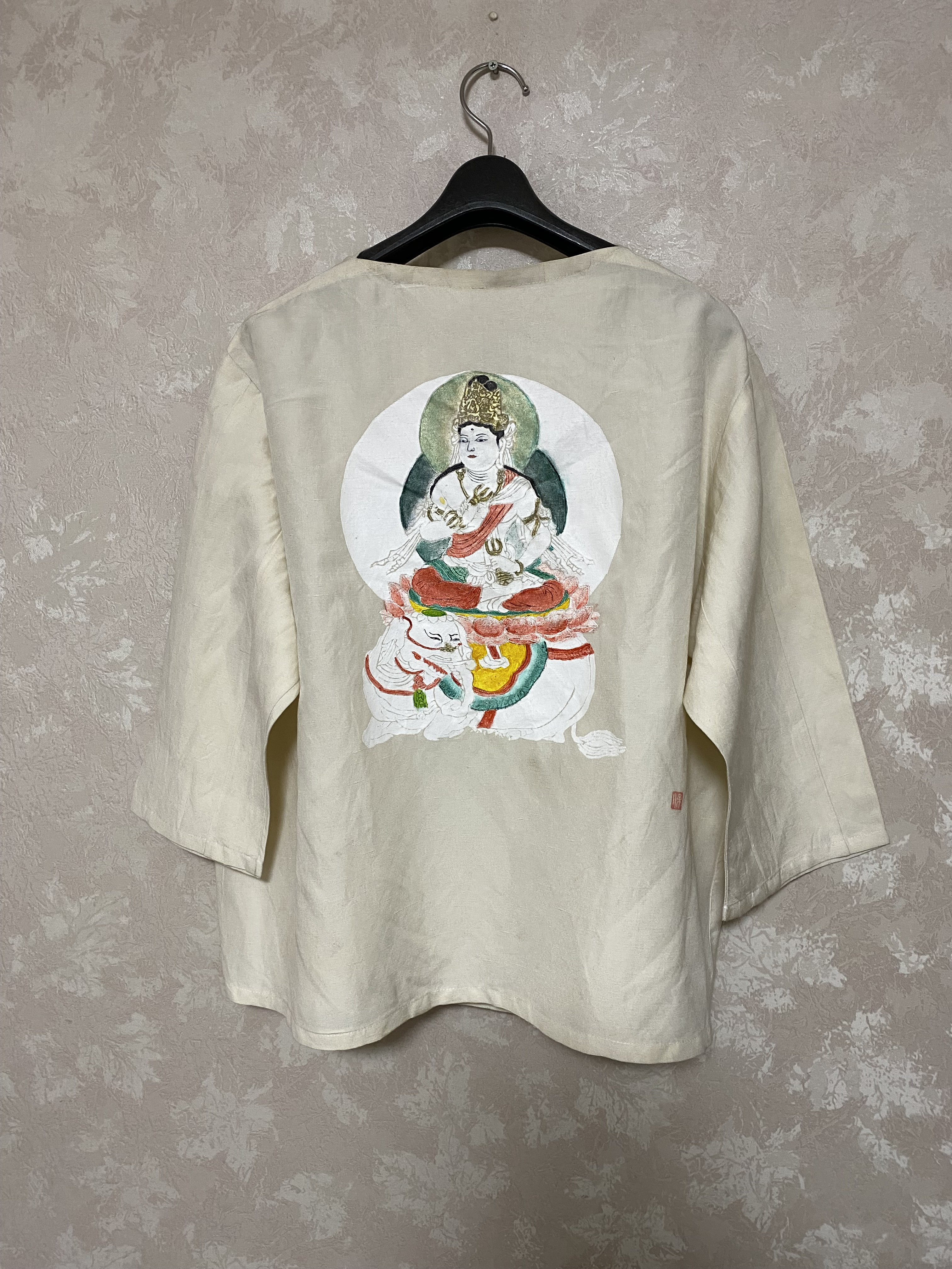 普賢菩薩のトップス(シルク地に手描き)53